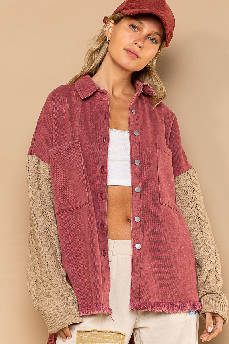 The Avery Jacket Rose