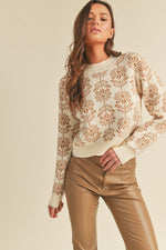 The Floral Knit Sweater