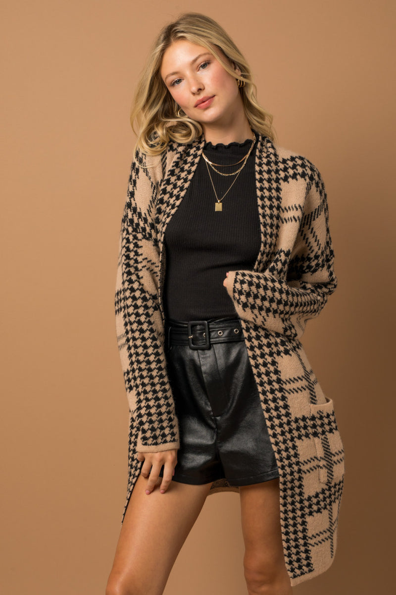The Houndstooth Coatigan
