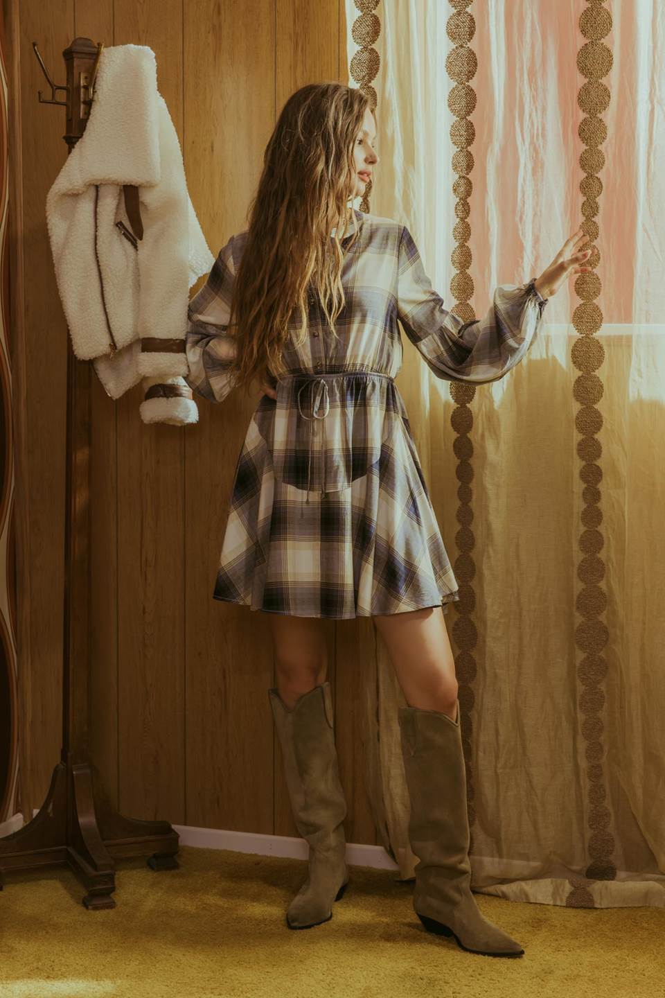 Plaid Mini Dress