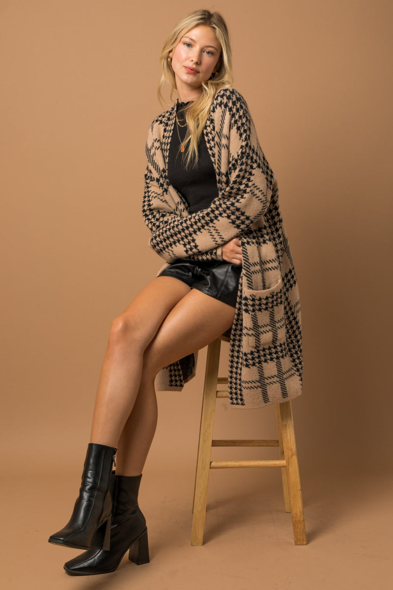 The Houndstooth Coatigan