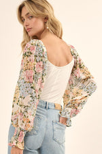 Floral Print Bodysuit