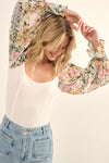 Floral Print Bodysuit