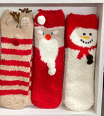 Holiday Fuzzy Socks with Box